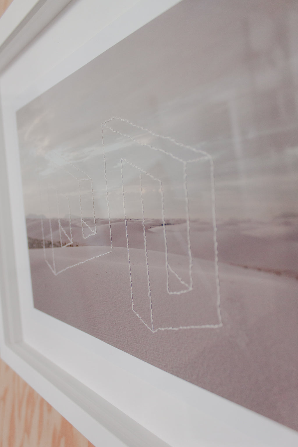 Mixed Media by Millee Tibbs titled "Impossible Geometries (White Sands National Park, NM #1)" - 3.