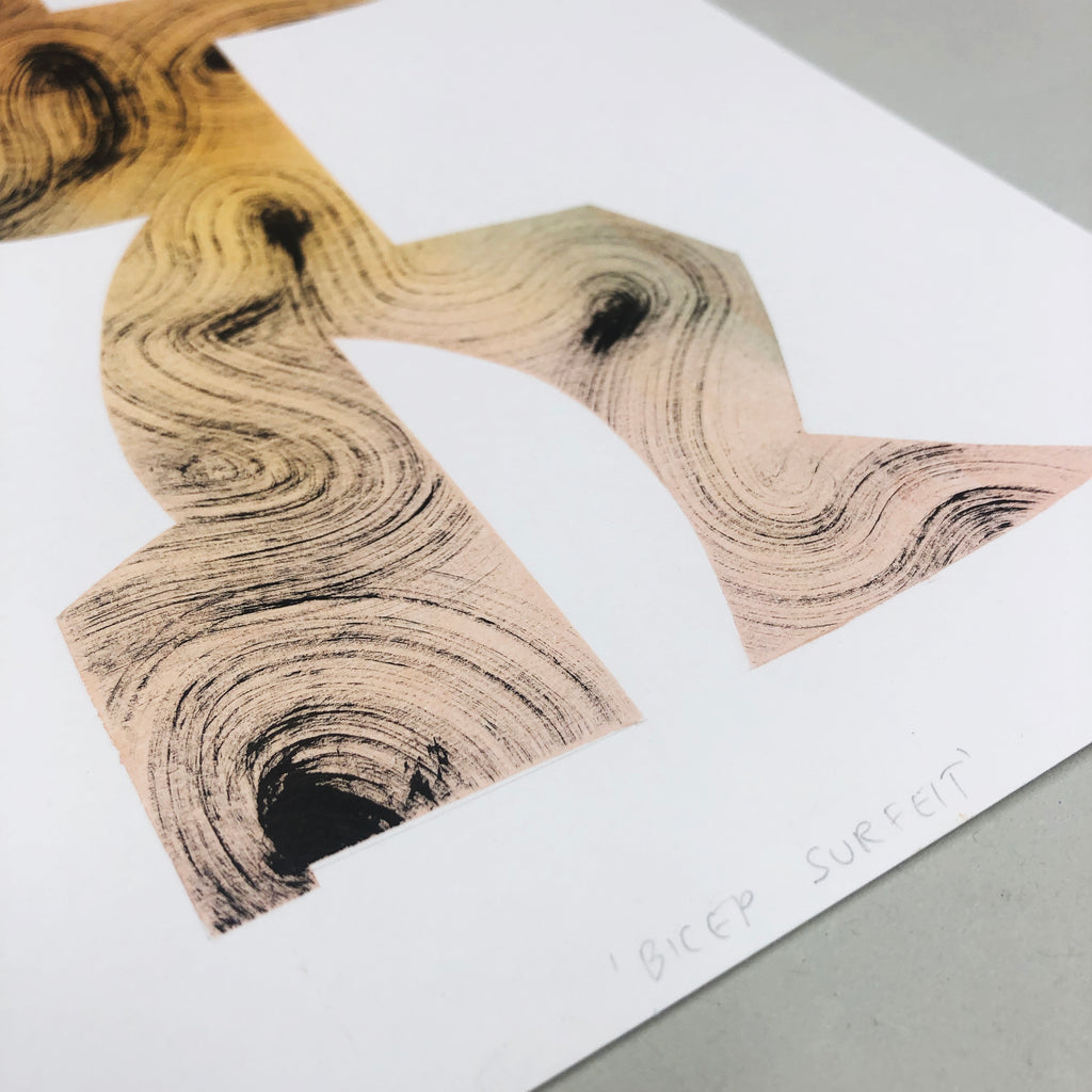 Drawing by William Luz titled "Bicep Surfeit" - 4.