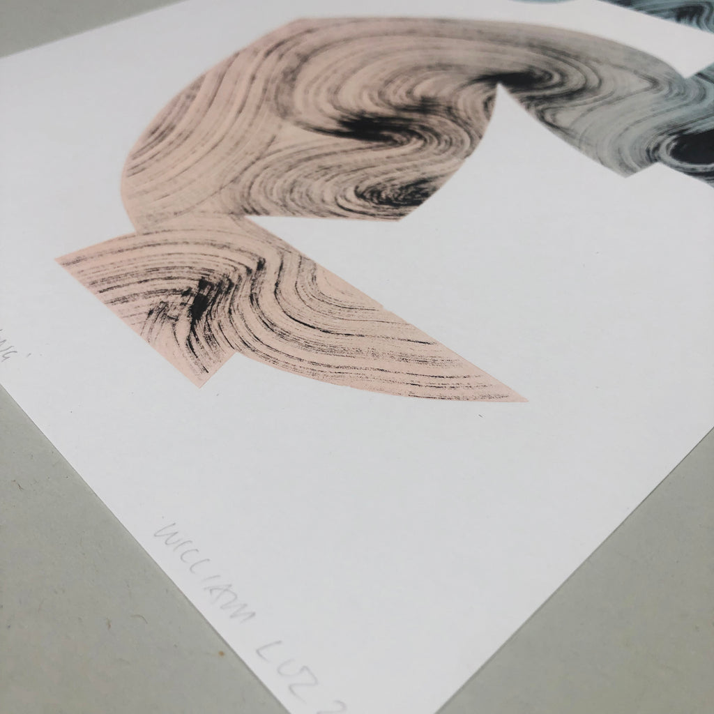 Drawing by William Luz titled "Bowgang" - 5.