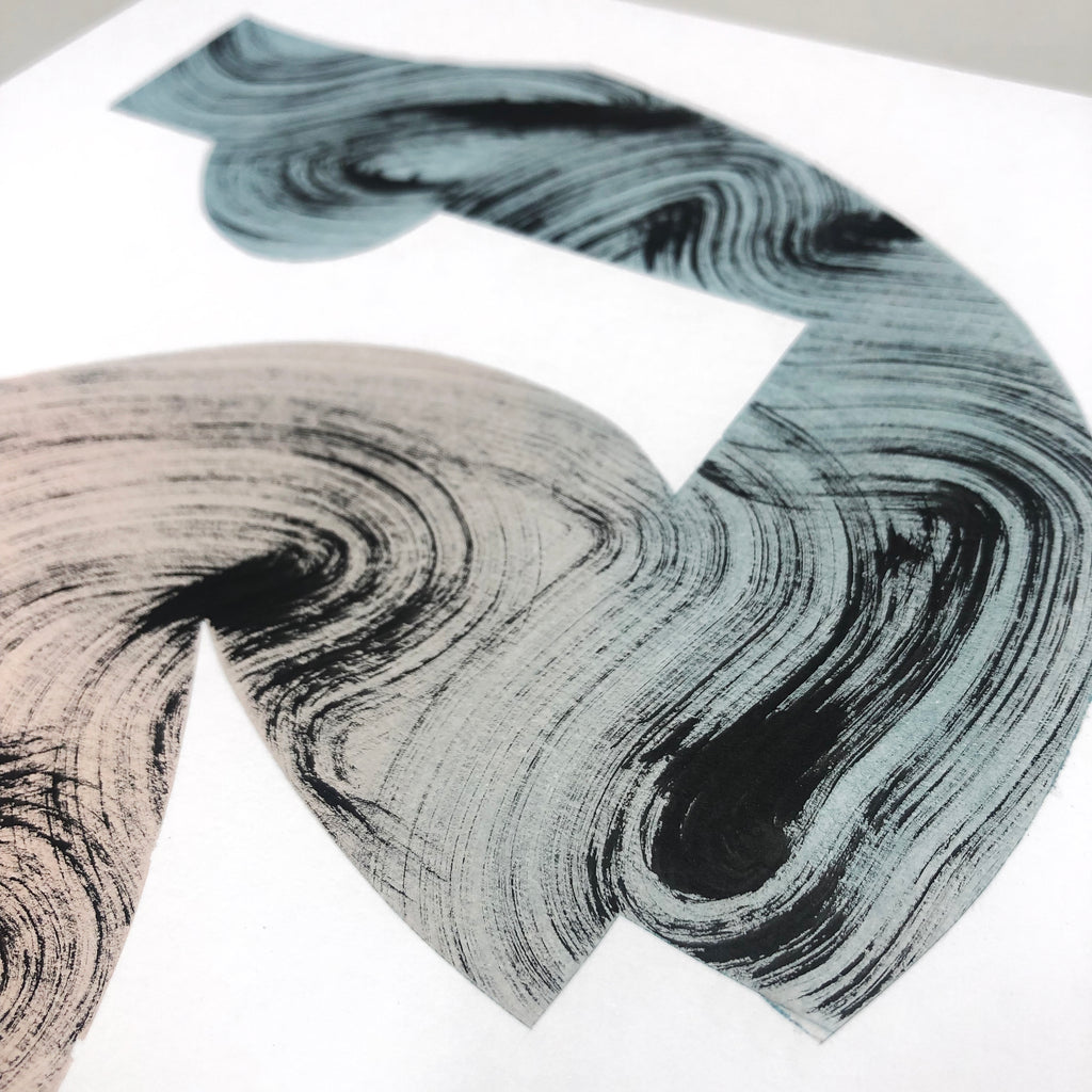 Drawing by William Luz titled "Bowgang" - 6.