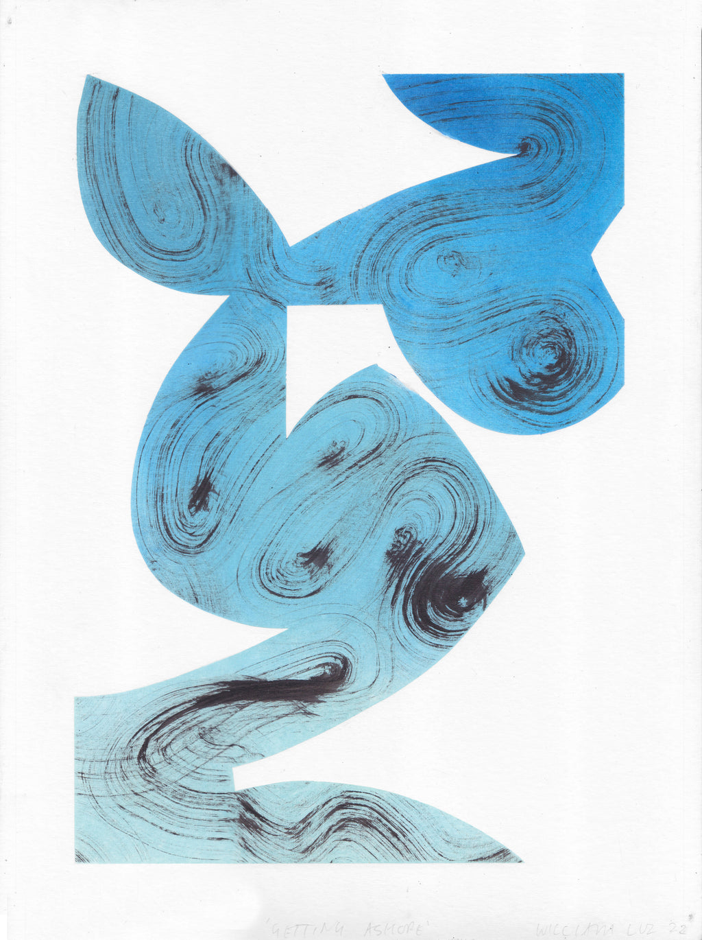 Drawing by William Luz titled "Getting Ashore" - 2.