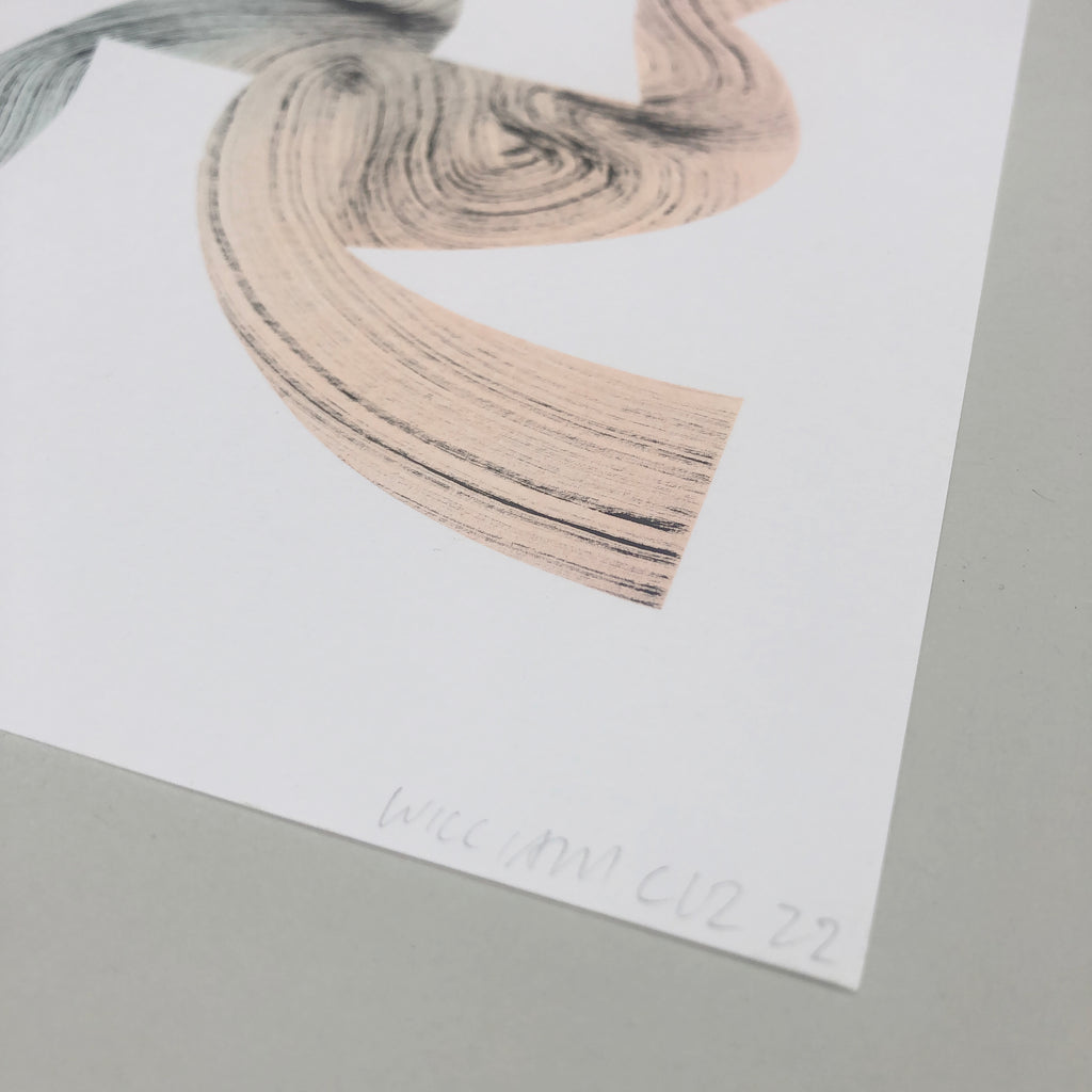 Drawing by William Luz titled "Lazy Ass Dancer" - 5.