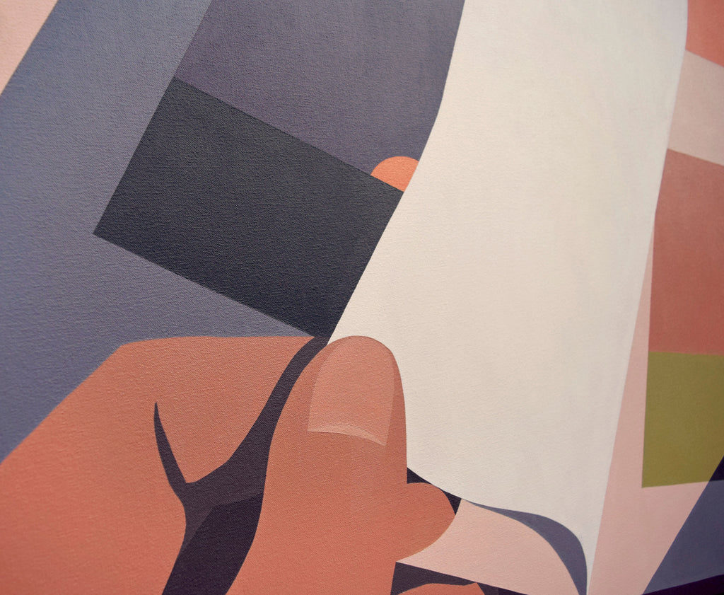 Painting by Adrian Kay Wong titled "Flip" - 4.