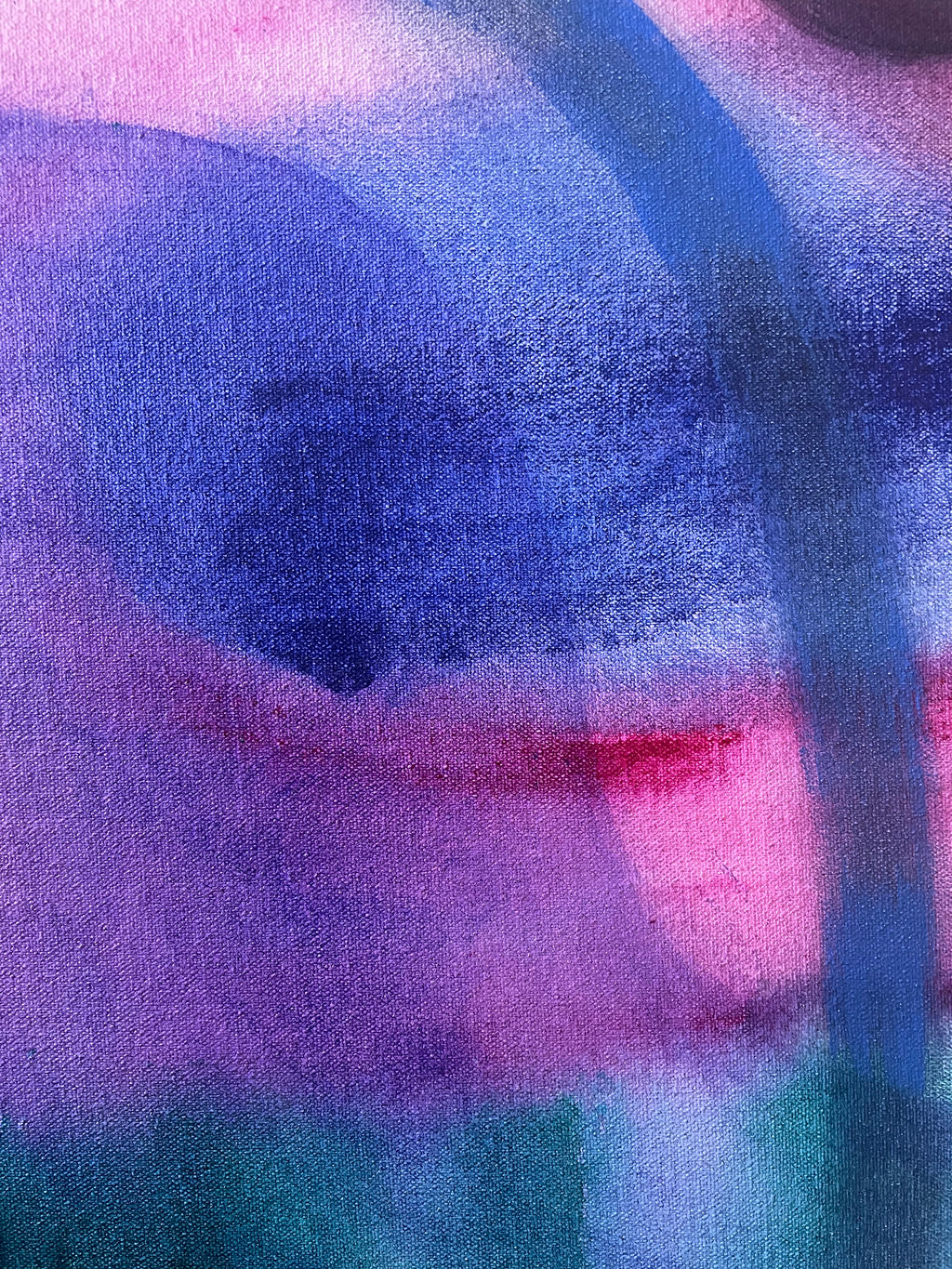 Painting by Aliza Cohen titled "Big Horn Blue" - 3.