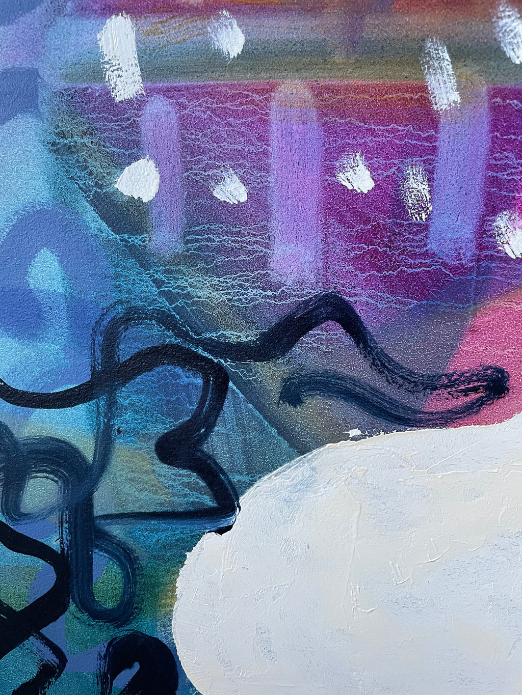 Painting by Aliza Cohen titled "Cottonwood" - 4.