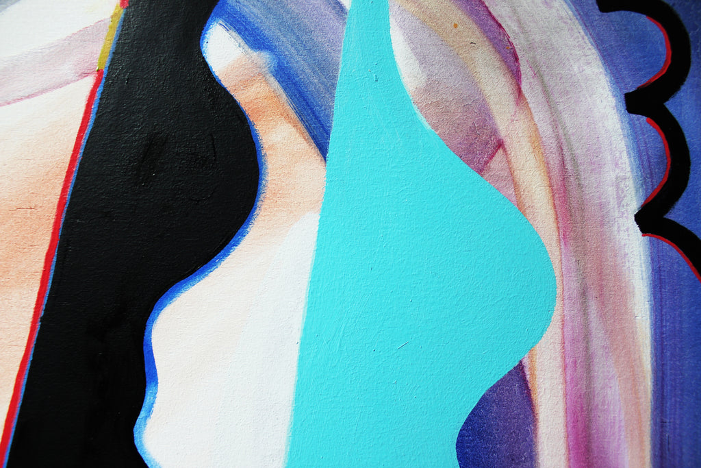 Painting by Aliza Cohen titled "Looking Back #2" - 4.