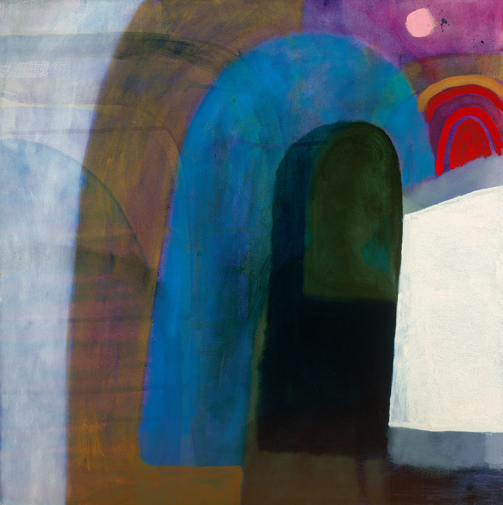 Painting by Aliza Cohen titled "Pink Moon" - 2.