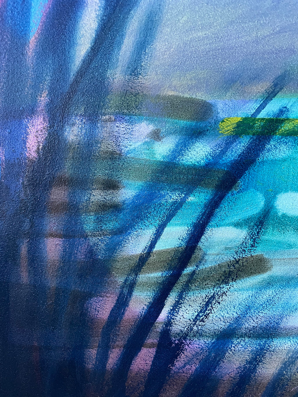 Painting by Aliza Cohen titled "Rosebud Creek" - 3.