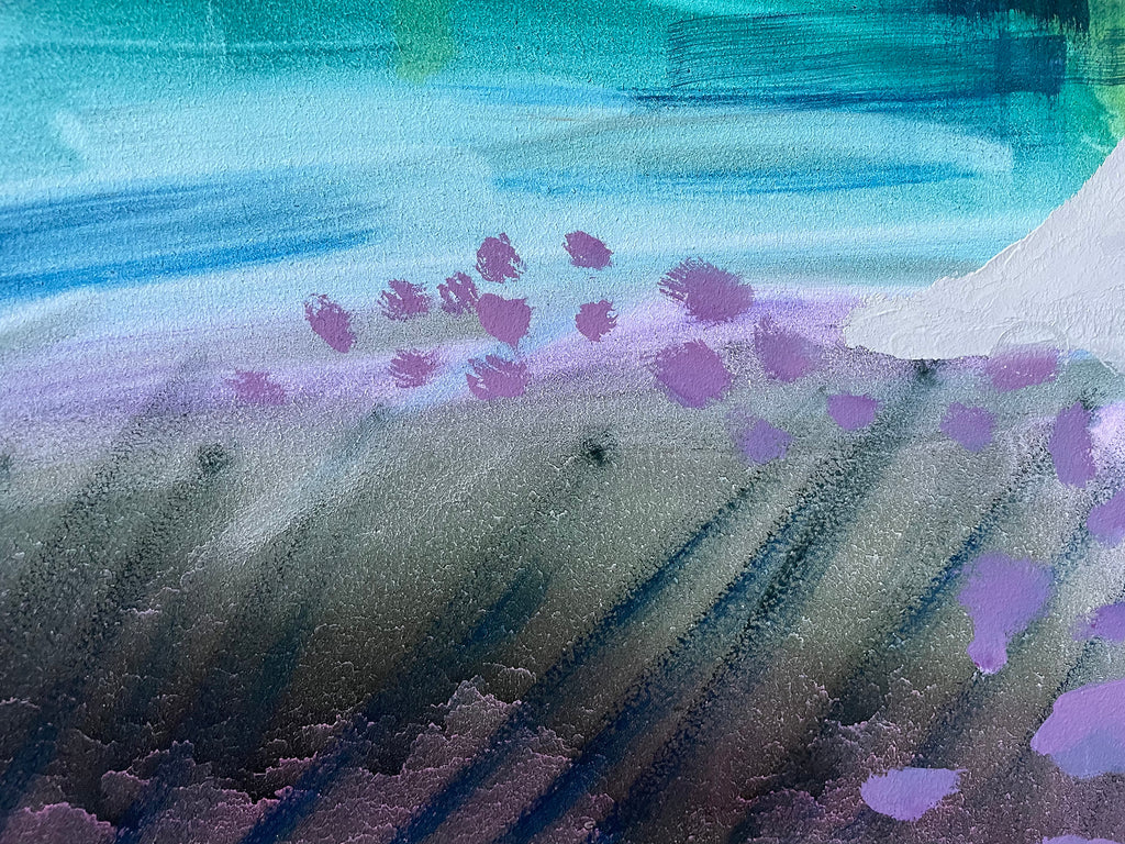 Painting by Aliza Cohen titled "Rosebud Creek" - 4.