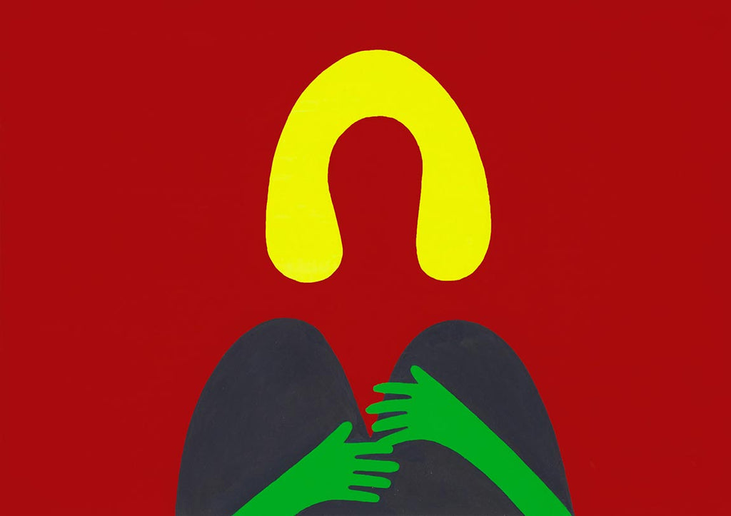 Painting by Dana Bell titled "All the friends I know" - 2.