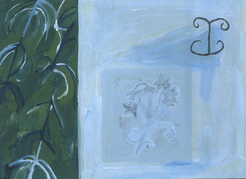Painting by Alma Charry titled "été cévenol 3 (série mystère)" - 2.