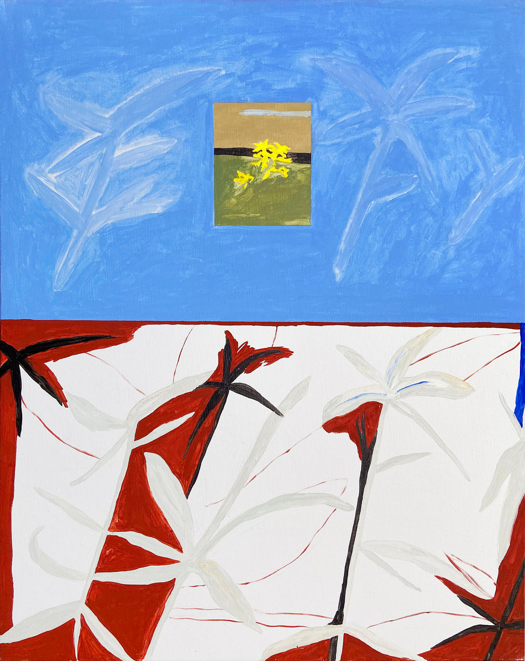 Painting by Alma Charry titled "mimosa" - 2.