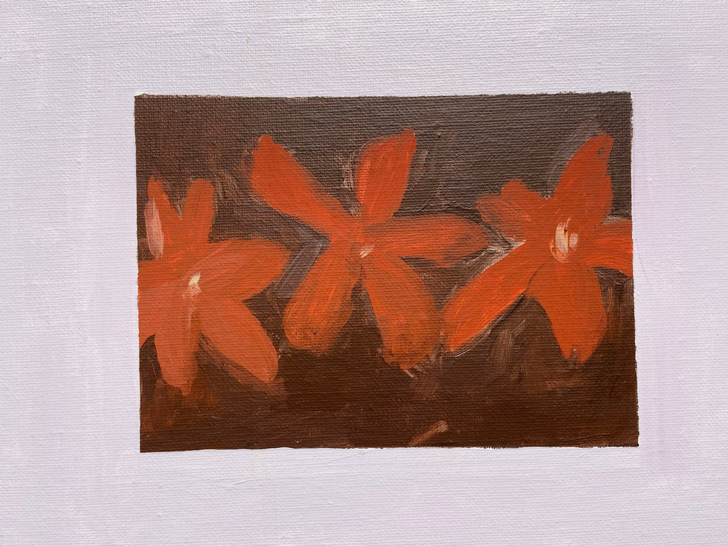 Painting by Alma Charry titled "route+marie anne" - 4.