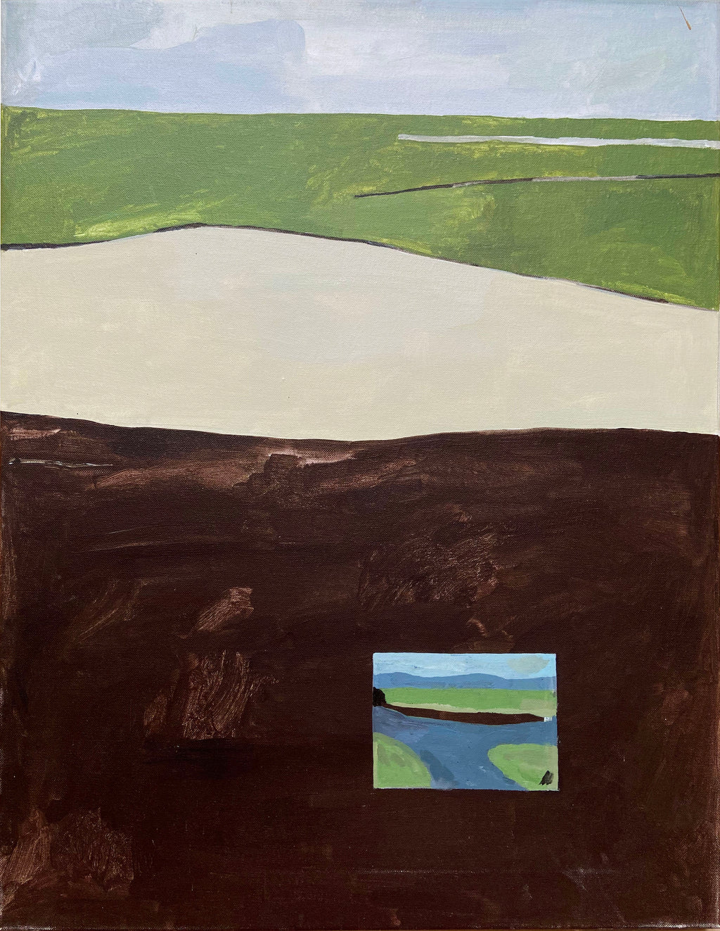 Painting by Alma Charry titled "sans titre (souvenir)" - 2.
