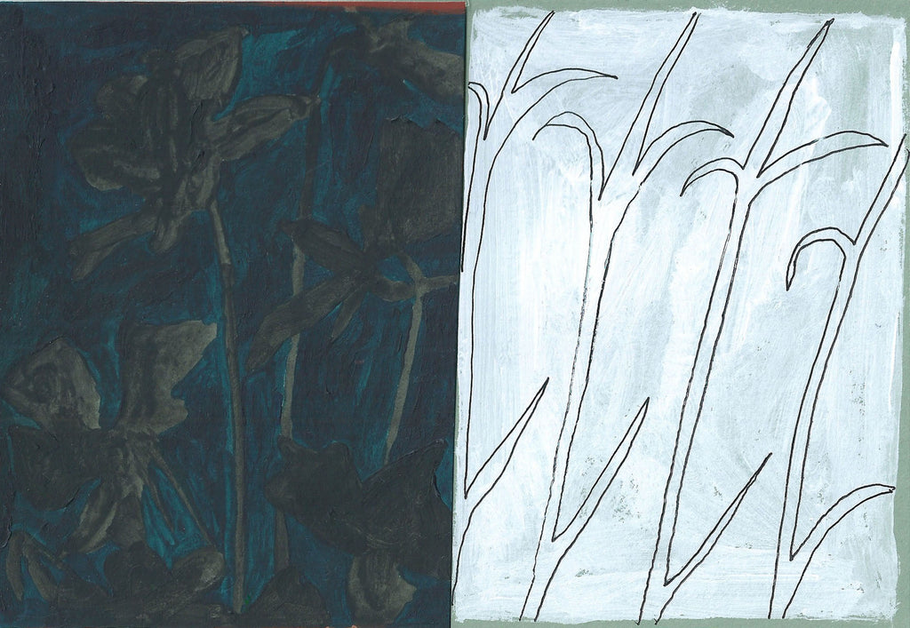 Painting by Alma Charry titled "secret (série mystère)" - 2.