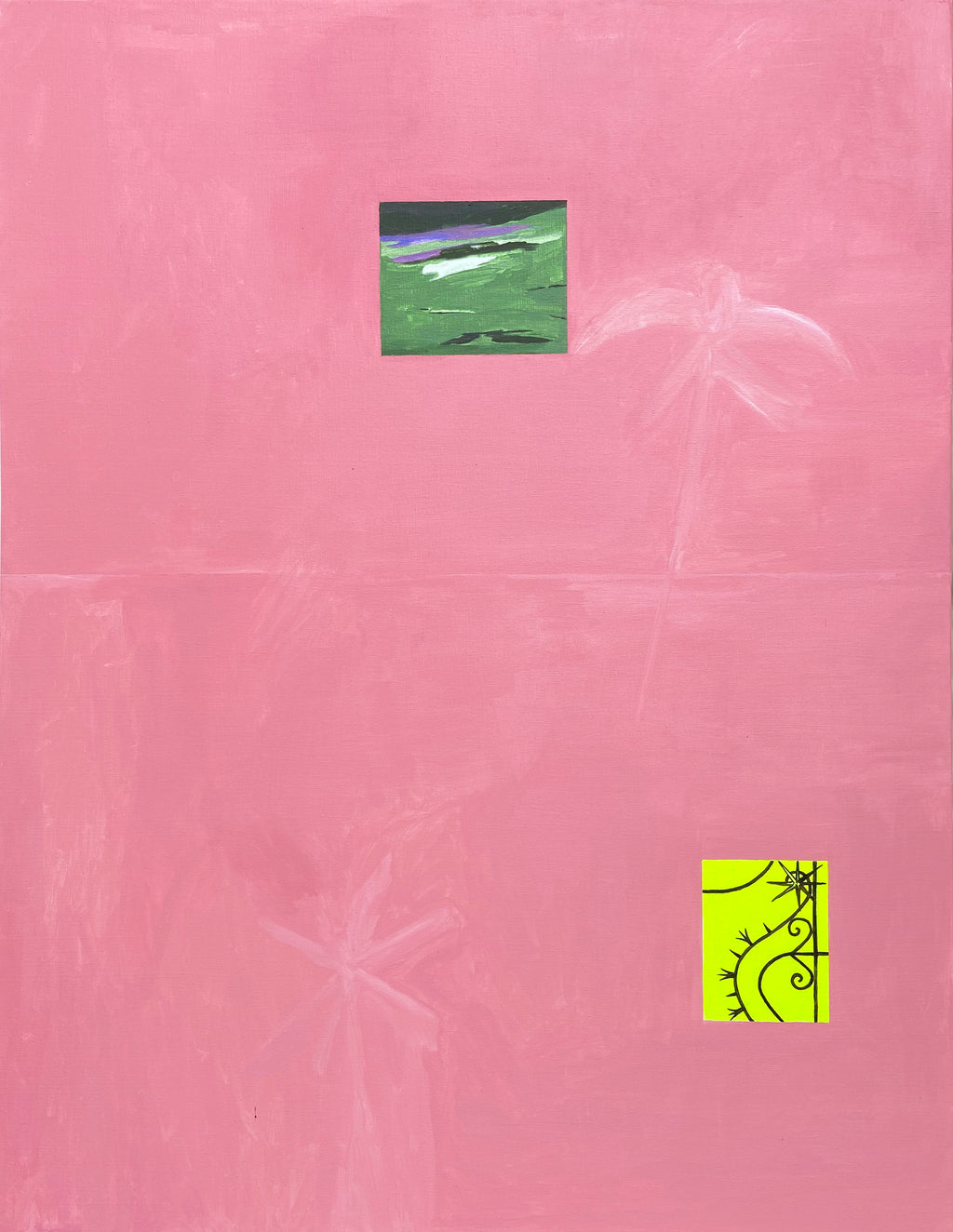 Painting by Alma Charry titled "the big pink" - 2.