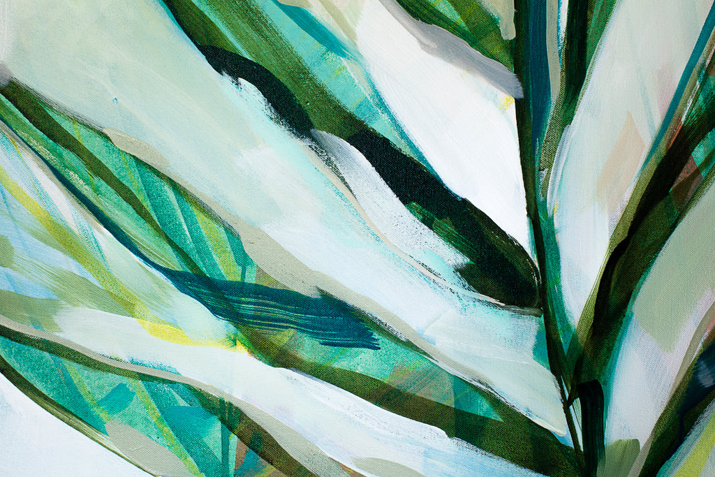 Painting by Britt Bass titled "Verde" - 4.