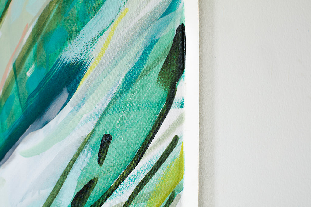 Painting by Britt Bass titled "Verde" - 5.