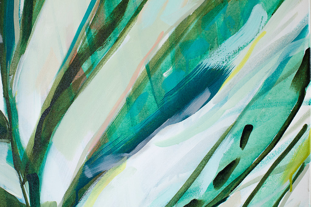 Painting by Britt Bass titled "Verde" - 3.