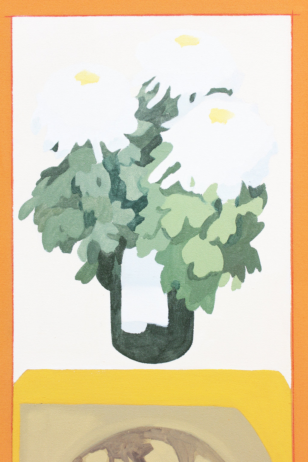 Painting by Bryce Anderson titled "Chrysanthemum and Fresco" - 4.