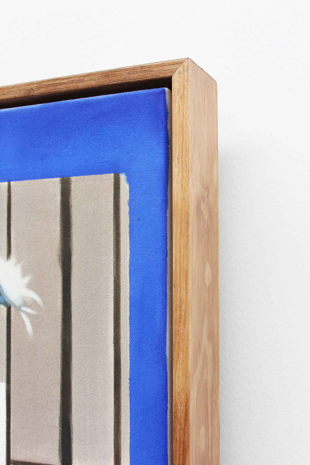 Painting by Bryce Anderson titled "Still Life on Blue Ground" - 4.