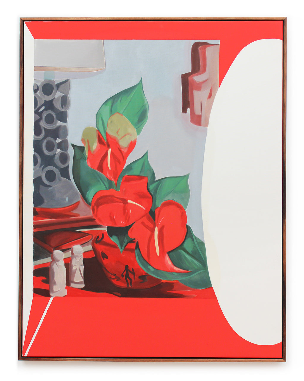 Painting by Bryce Anderson titled "Still Life on Red Ground" - 2.