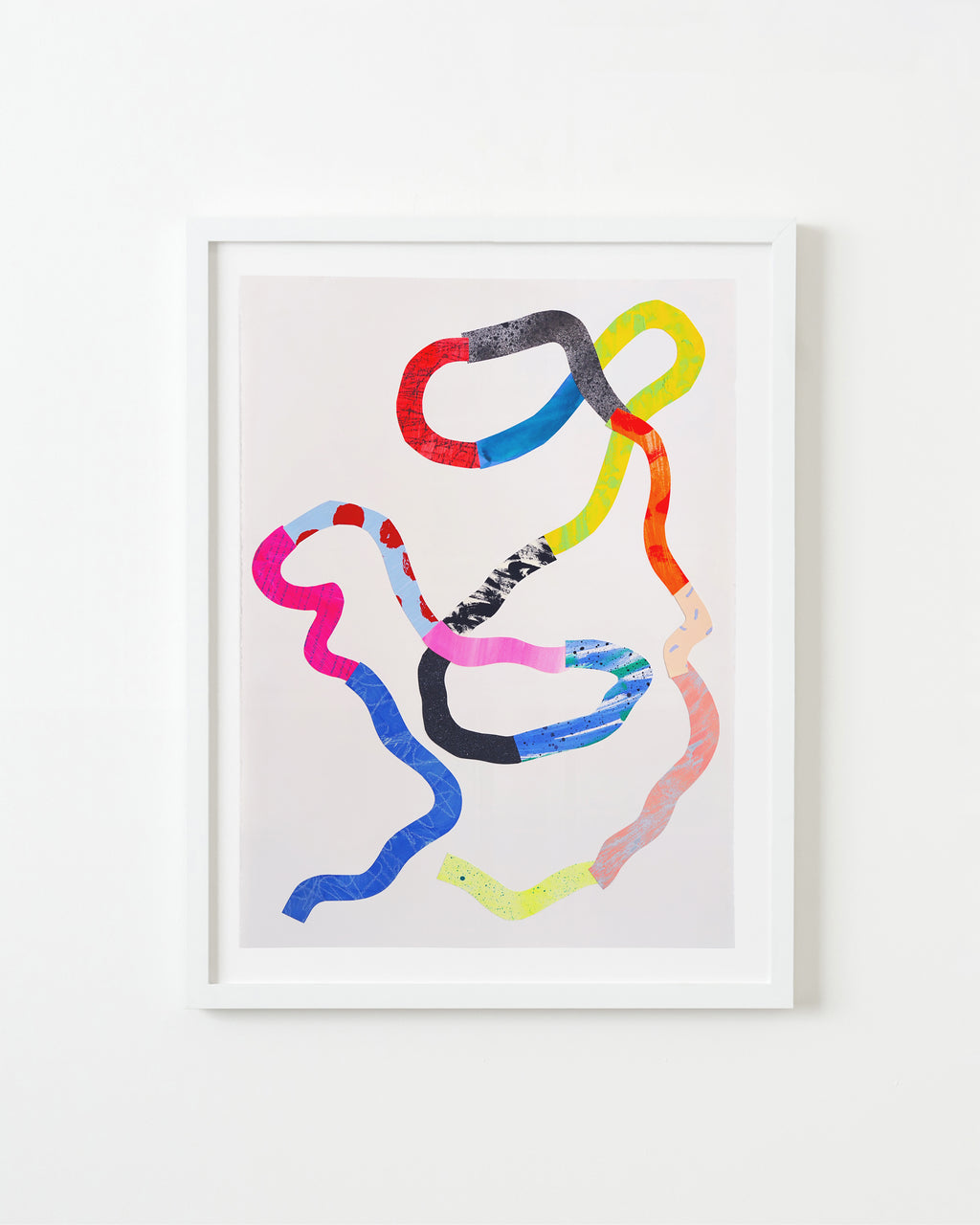 Mixed Media by Adam Frezza & Terri Chiao (CHIAOZZA) titled "Meander Collage No. 28" - 1.