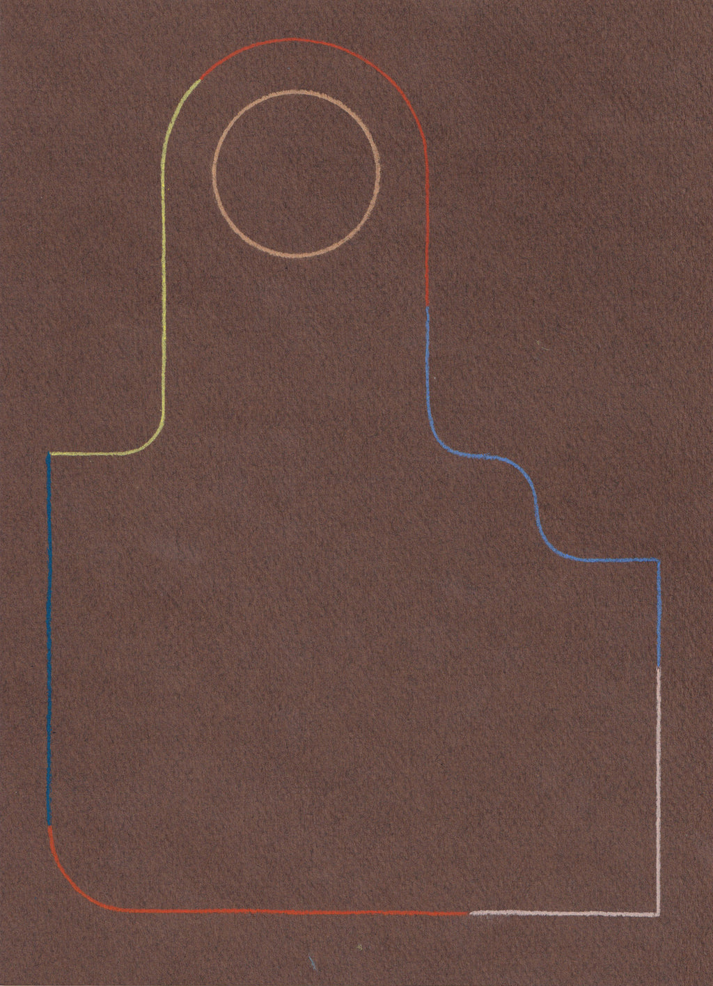 Drawing by Chloe Fields titled "Sheathe No. 2" - 2.