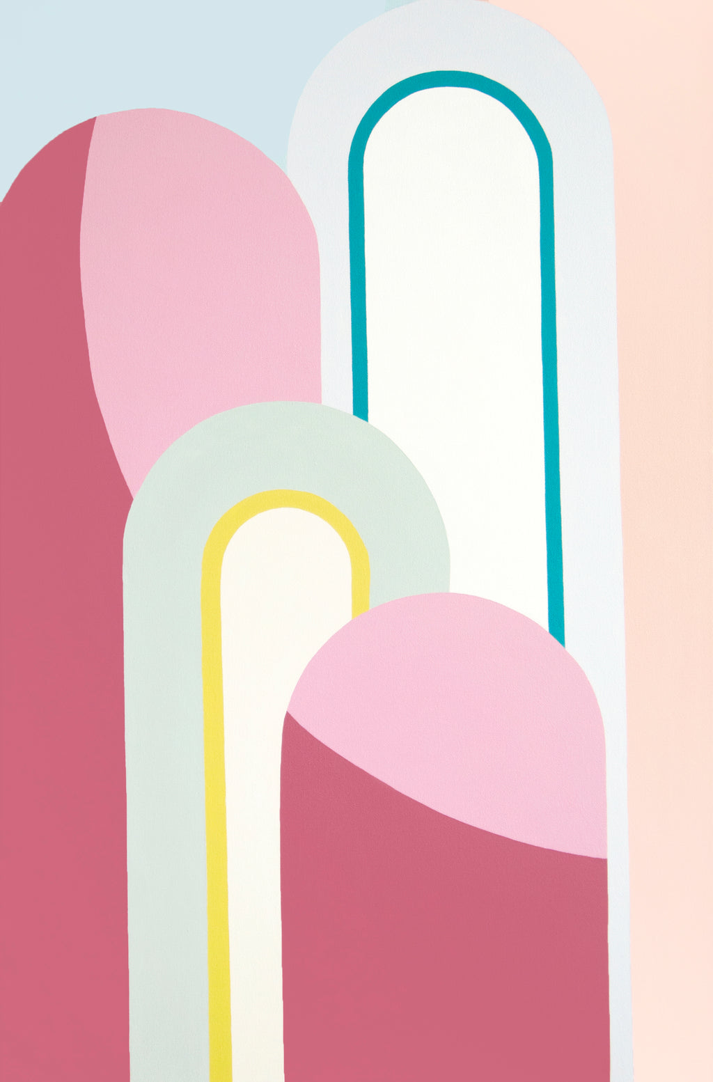 Painting by Christina Flowers titled "Blush" - 2.
