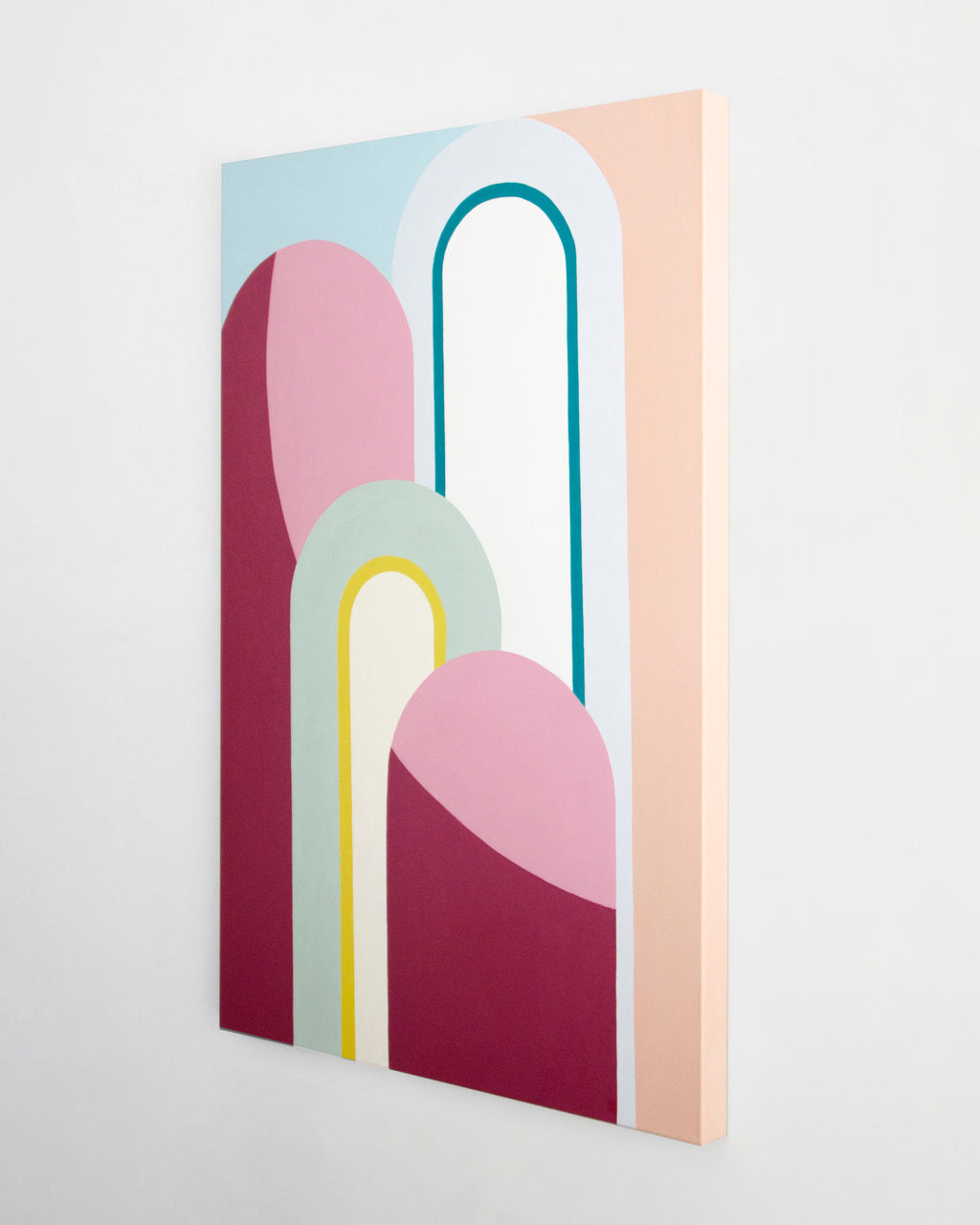 Painting by Christina Flowers titled "Blush" - 3.
