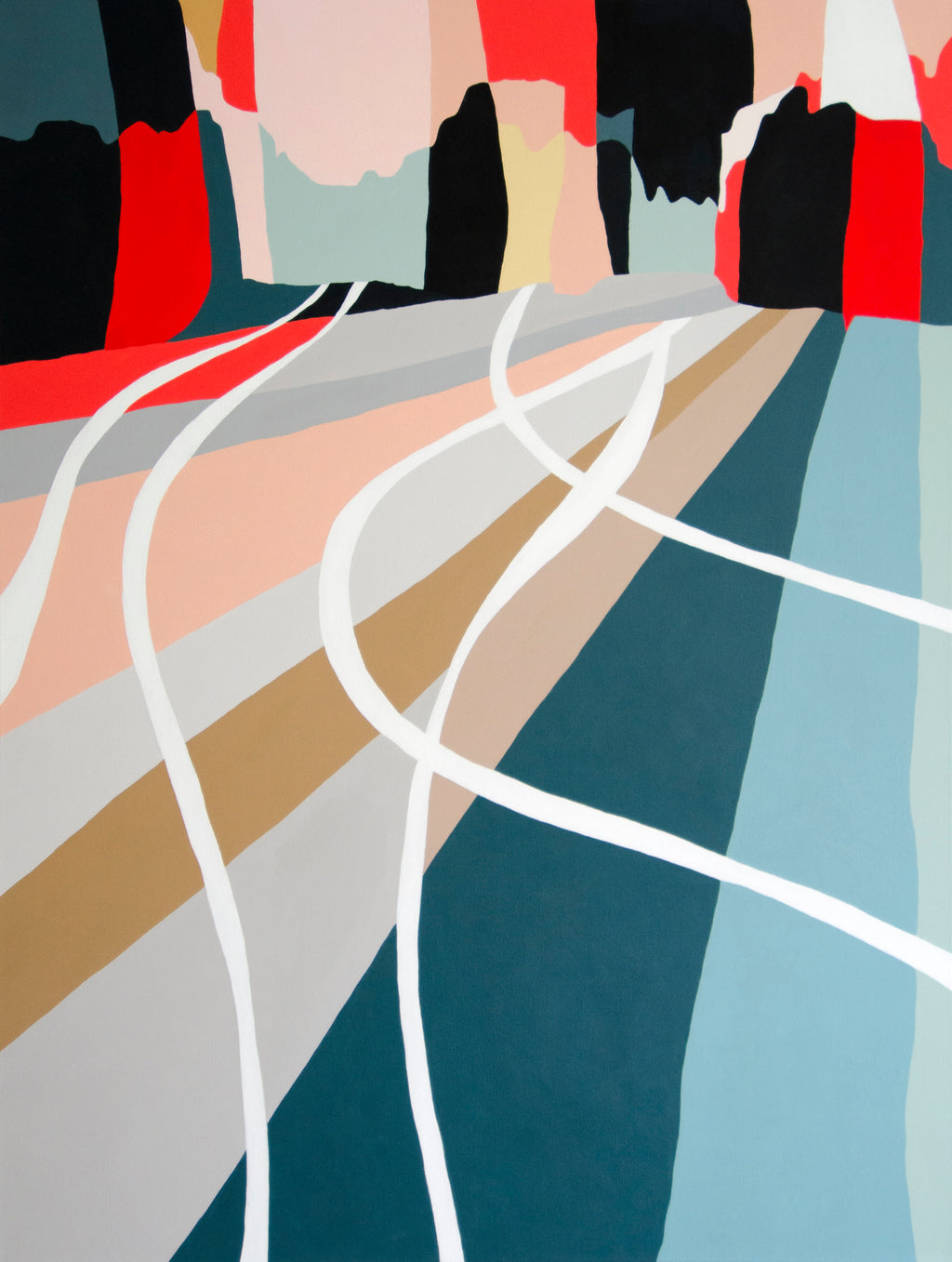 Painting by Christina Flowers titled "Turns" - 2.