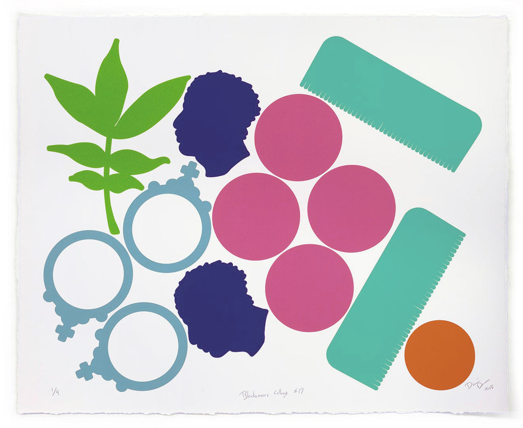 Print by Damien Davis titled "Blackamoors V-Carve #17" - 2.