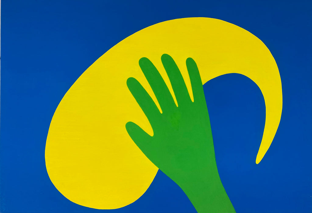 Painting by Dana Bell titled "Please Stop" - 2.