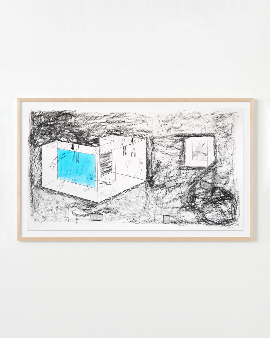 Drawing by Eddie K titled "Pools R 38-39" - 4.