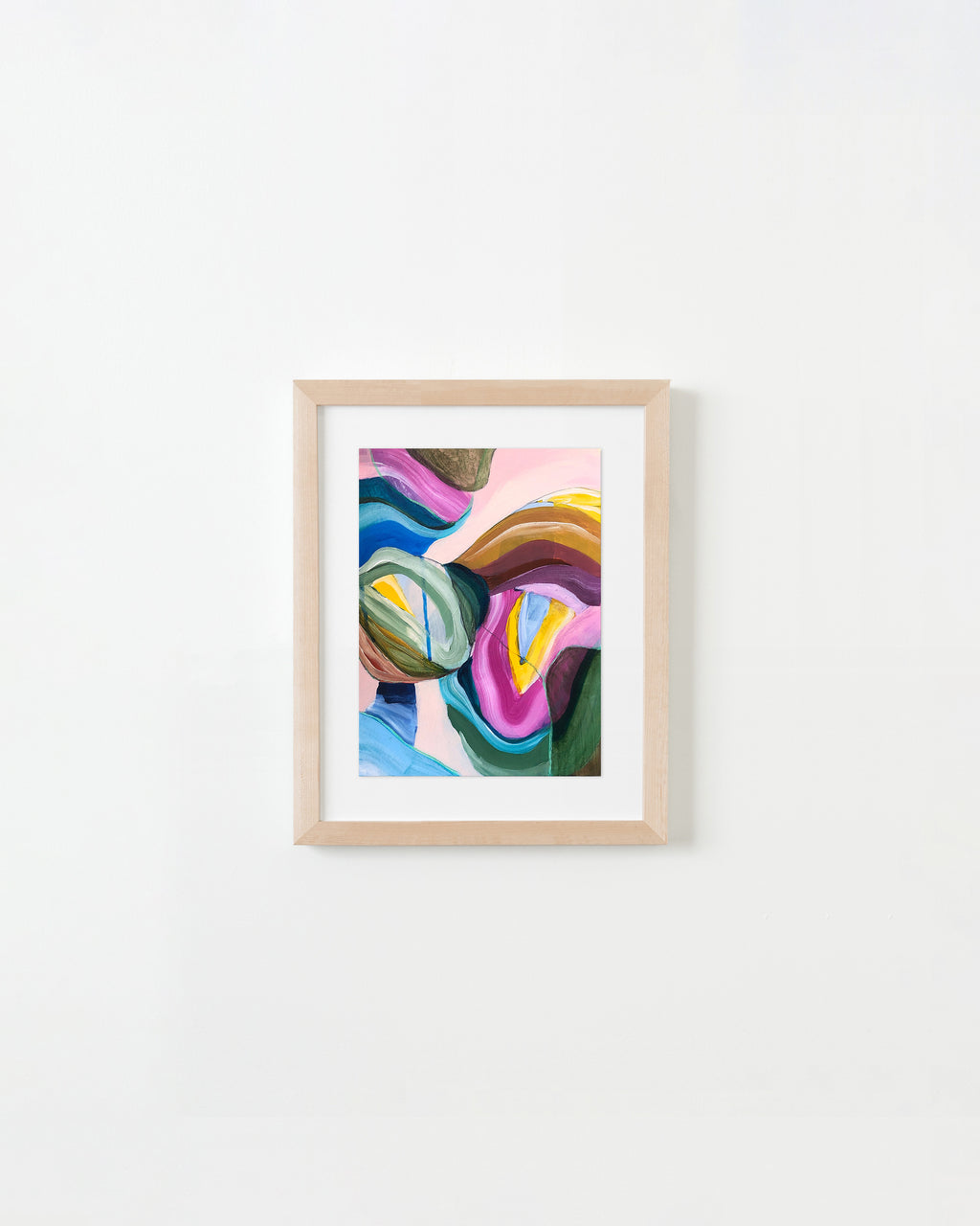 Painting by Elisa Gomez titled "Wonderland Paper Study I" - 4.