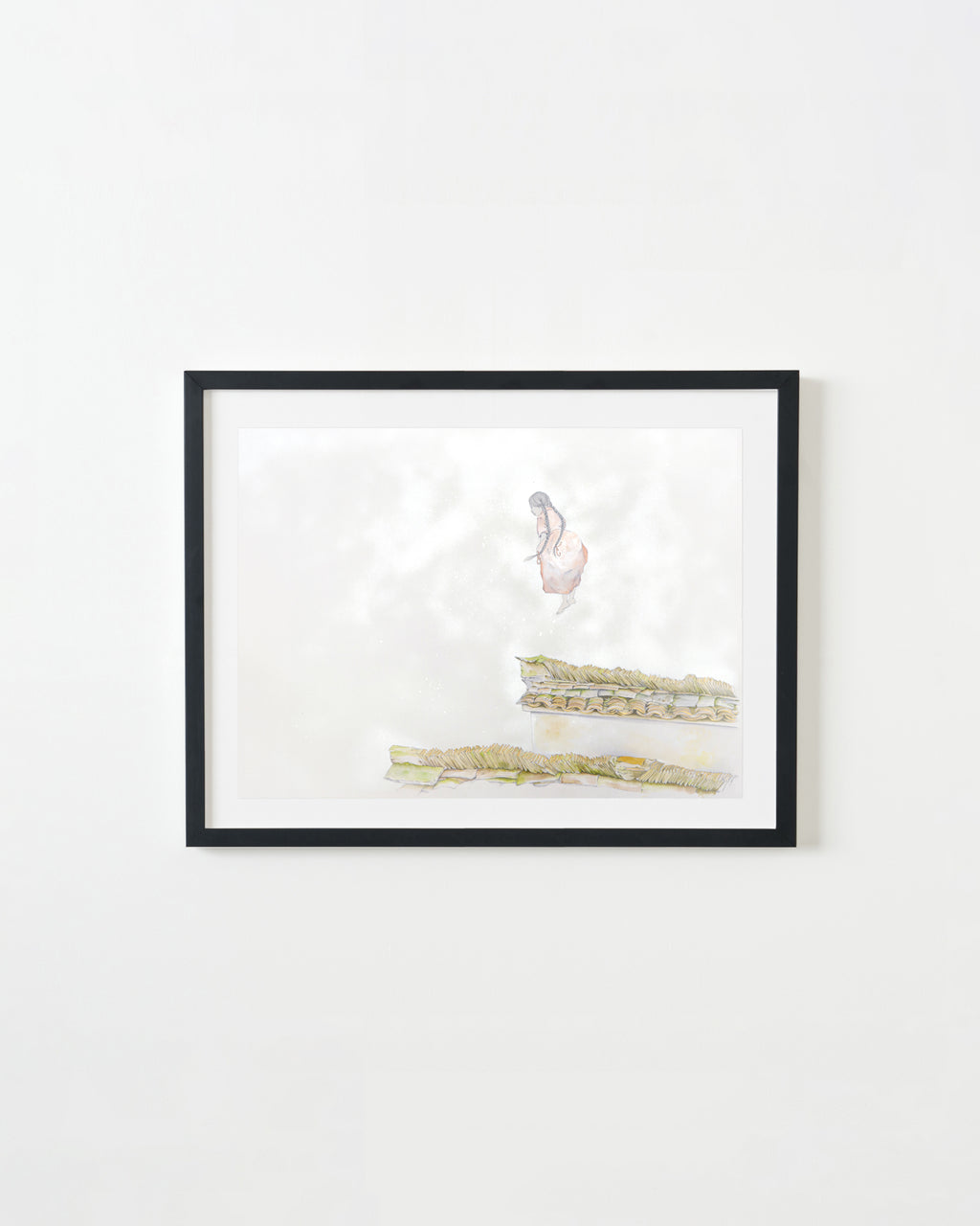 Drawing by Fay Ku titled "How High We Are" - 3.