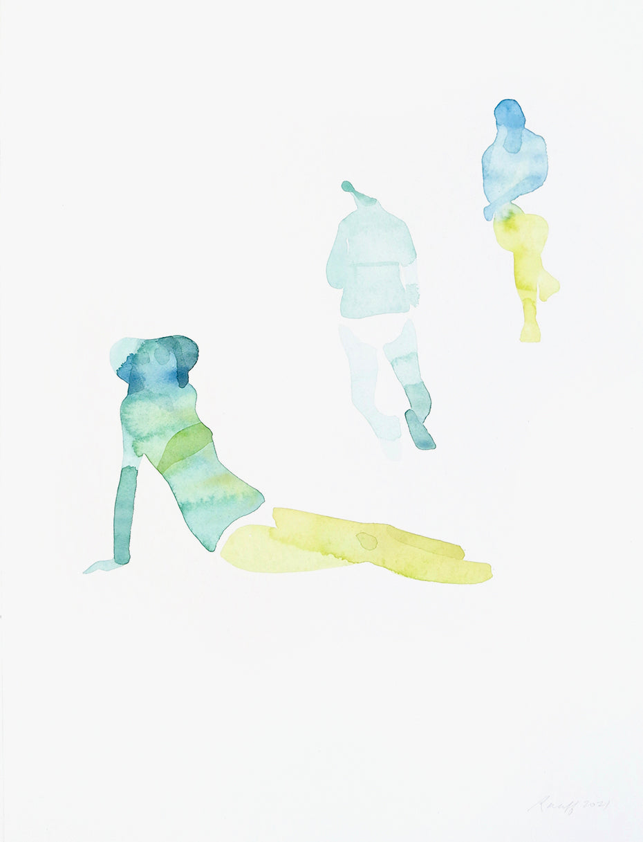Painting by Gabrielle Raaff titled "Soaking VI" - 2.