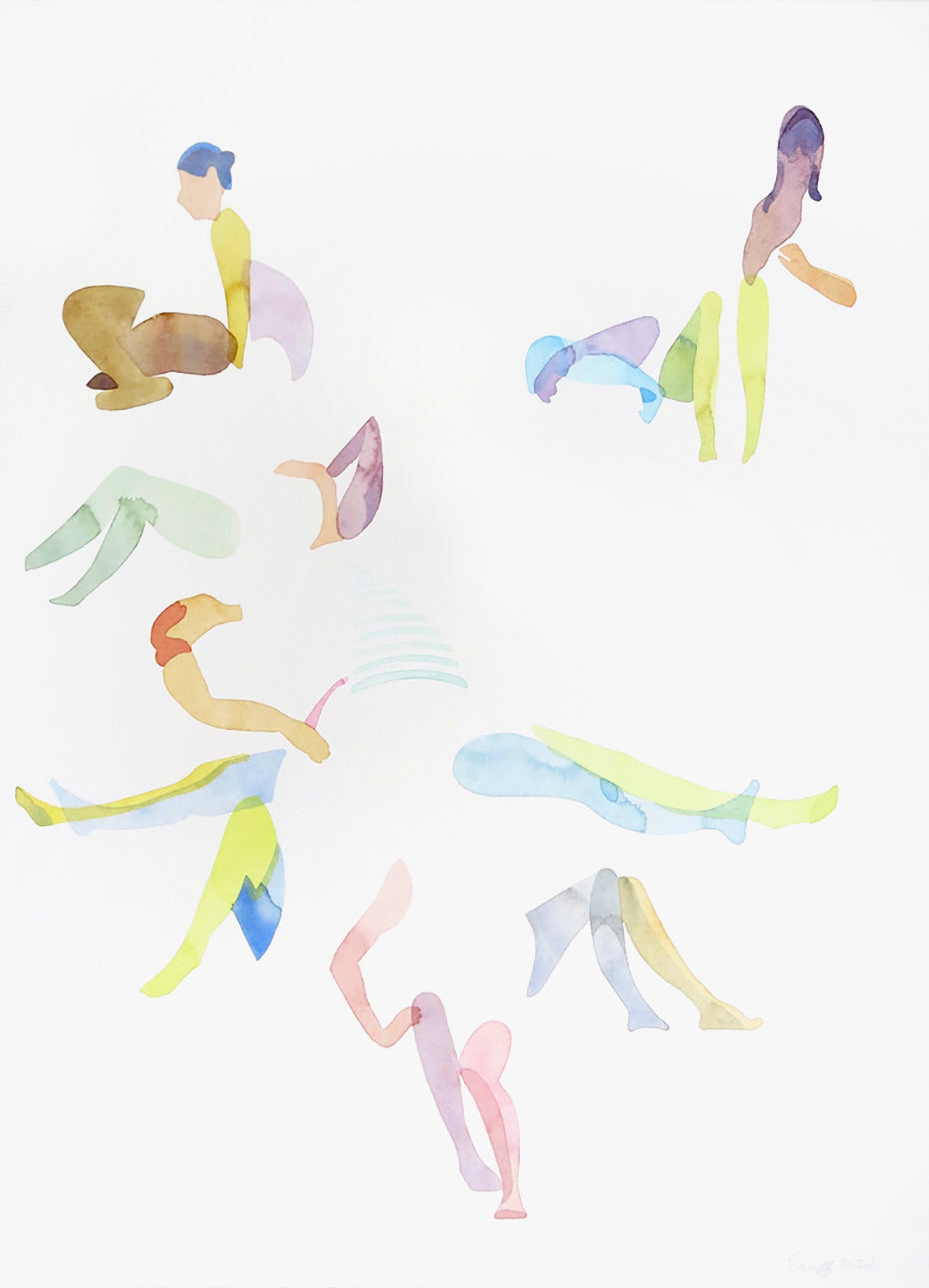 Painting by Gabrielle Raaff titled "Sun Spots II" - 2.