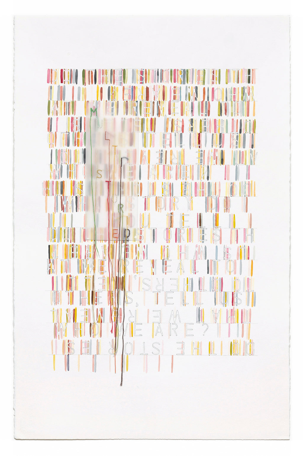 Mixed Media by Gail Tarantino titled "Interwoven Conversations: The Stories We Tell" - 2.