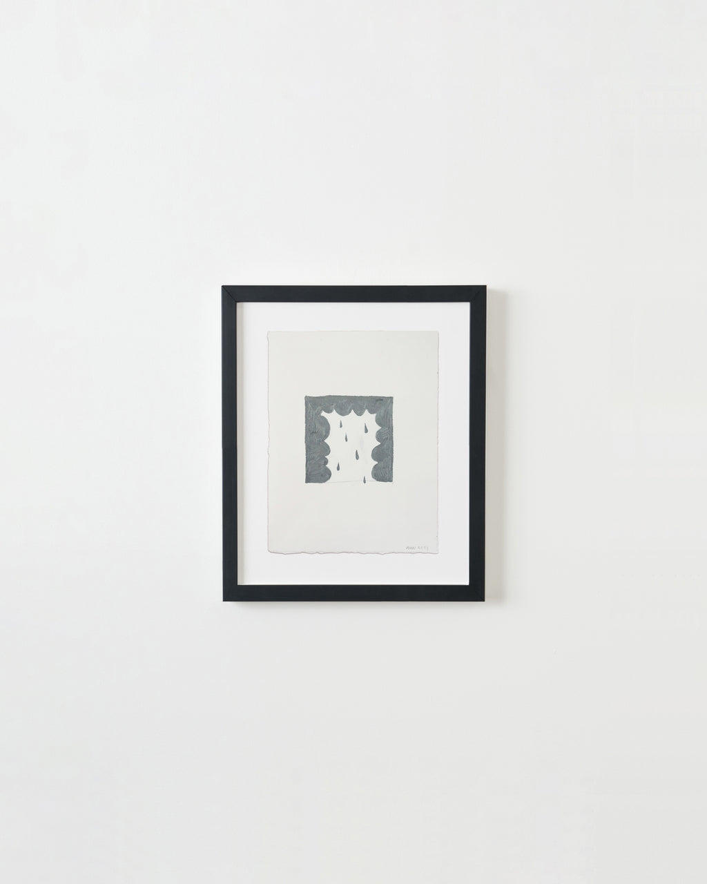 Drawing by Hyun Jung Ahn titled "We Are The Weather_Silver Rain" - 3.