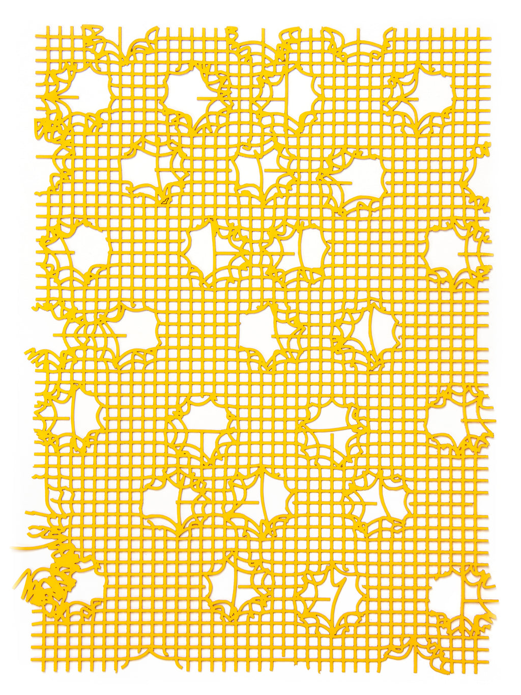 Print by Inka Bell titled "NET 1 (warm yellow)" - 2.