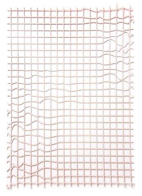 Print by Inka Bell titled "NET 2 (light pink)" - 2.