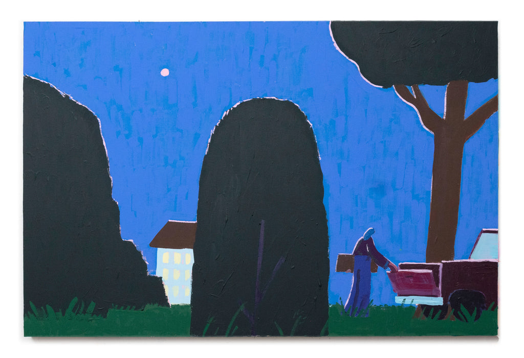 Painting by Jackson Joyce titled "Night at the Ellerbe Artist Colony" - 2.