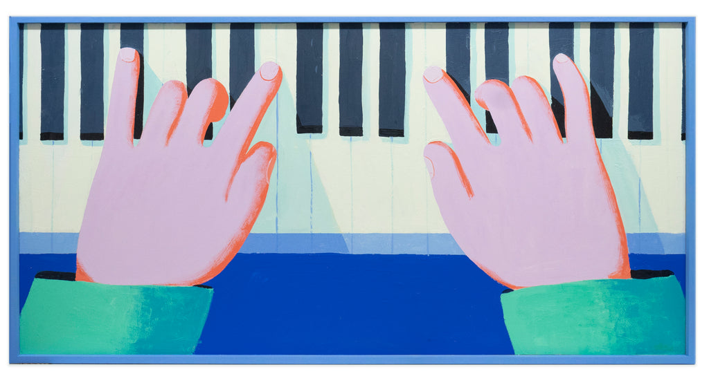 Painting by Jackson Joyce titled "Symmetrical Chorus" - 2.