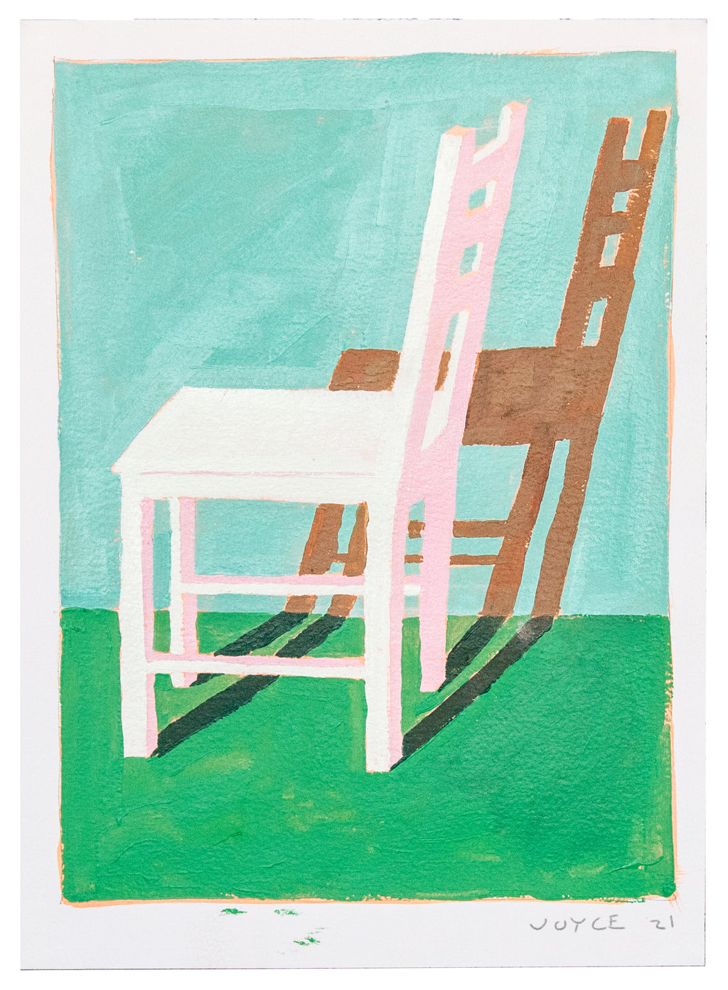 Painting by Jackson Joyce titled "Vacant Chair #4" - 2.