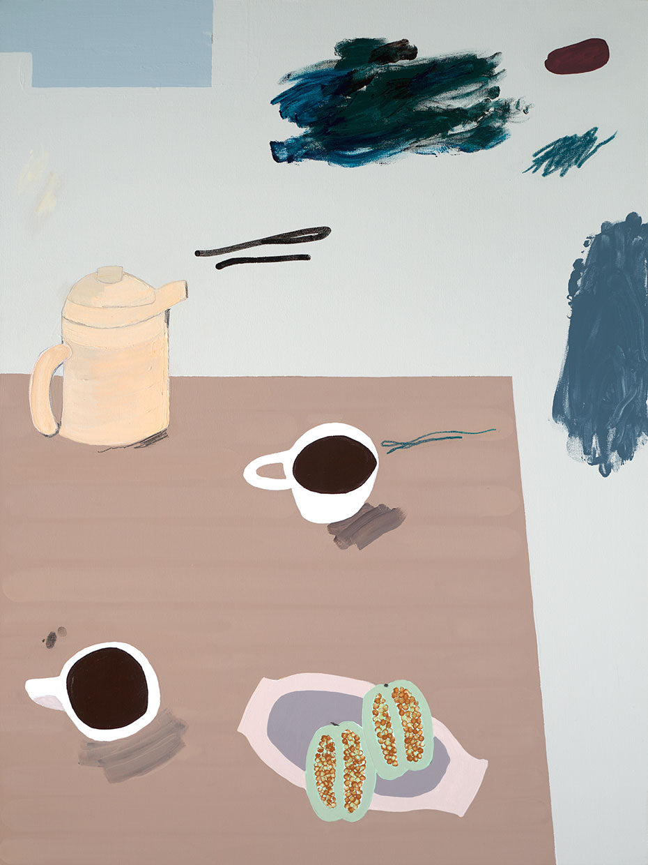 Painting by Karina Bania titled "Variations on a Sunday Morning" - 2.