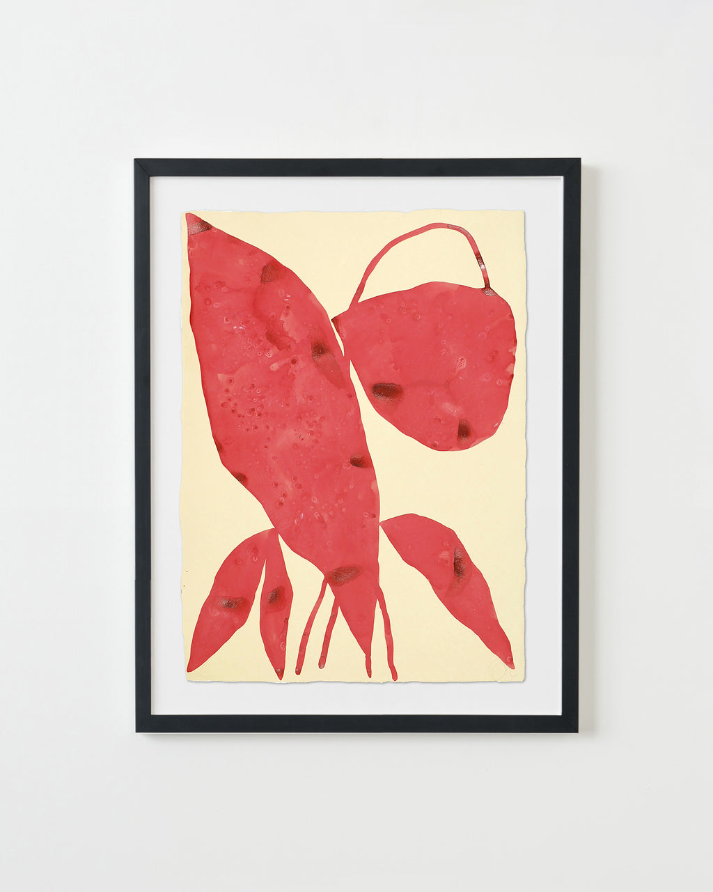 Painting by Kate Roebuck titled "Large Red Abstract Two" - 3.