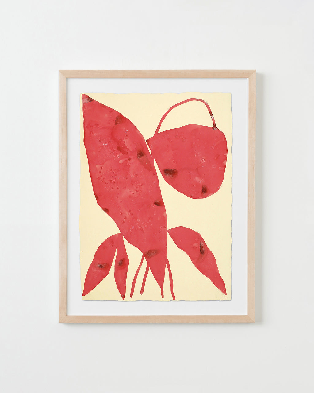 Painting by Kate Roebuck titled "Large Red Abstract Two" - 4.