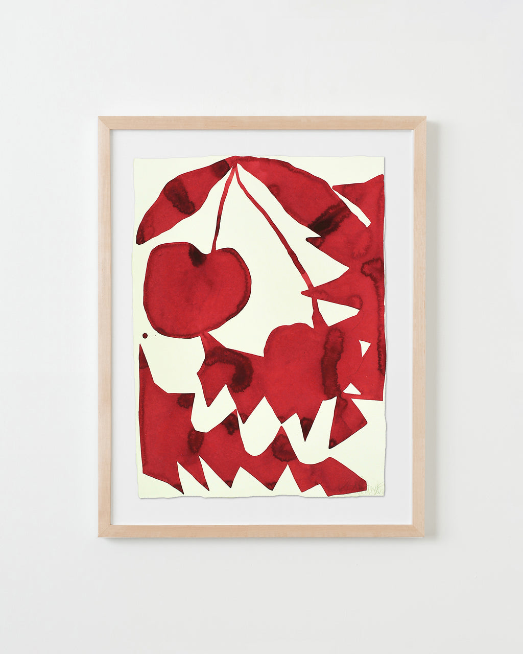 Painting by Kate Roebuck titled "Cherry Chomp" - 4.