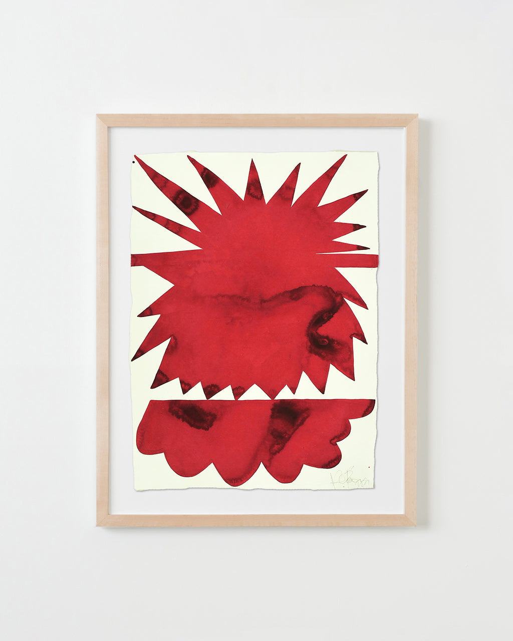 Painting by Kate Roebuck titled "Power Flower" - 4.